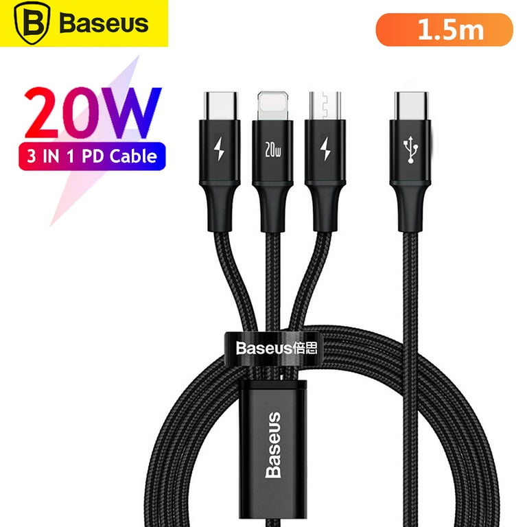 2pcs 3 in 1 USB Data Cable Multi Charger Cable Portable Cloth Data Line for Home Office 2pcs 3 in 1 USB Data Cable Multi Charger Cable Portable Cloth Data Line for Home Office